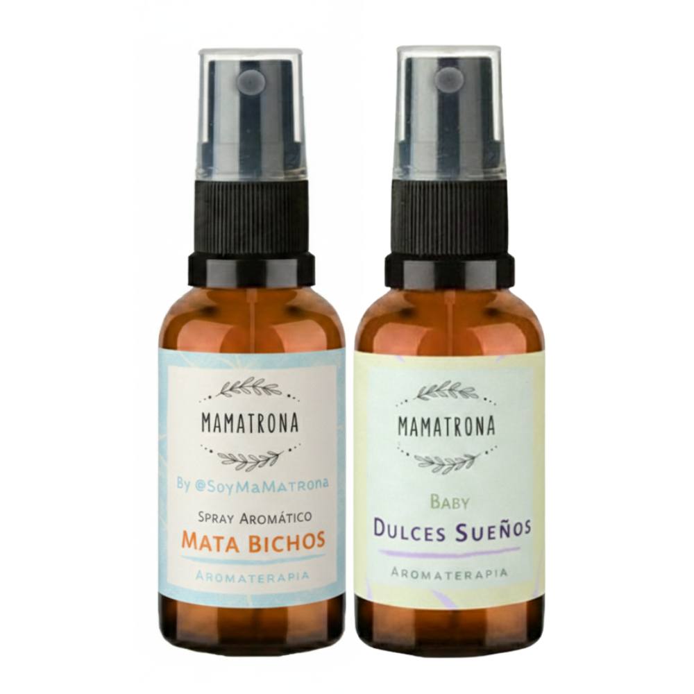 Pack Aromaterapia Spray Mata Bichos y Baby Dulces sueños