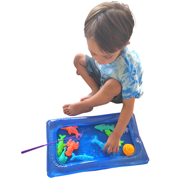 Pesca en la piscina