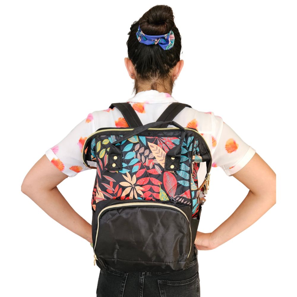 Shops mochila maternal negra