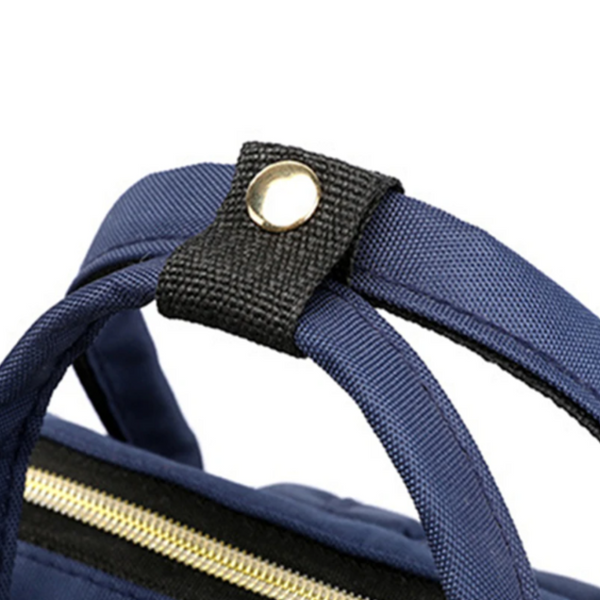 Mochila Maternal Negra Flores