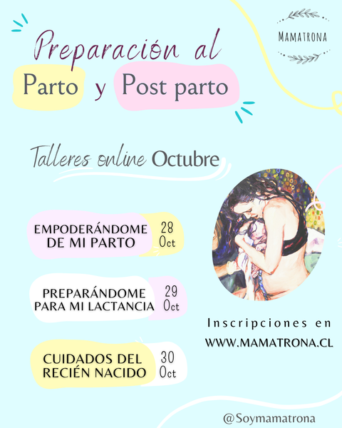 Programa Talleres Preparación al Parto y Post parto OCTUBRE