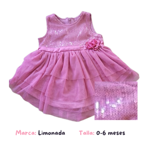 Vestido Rosado Tull